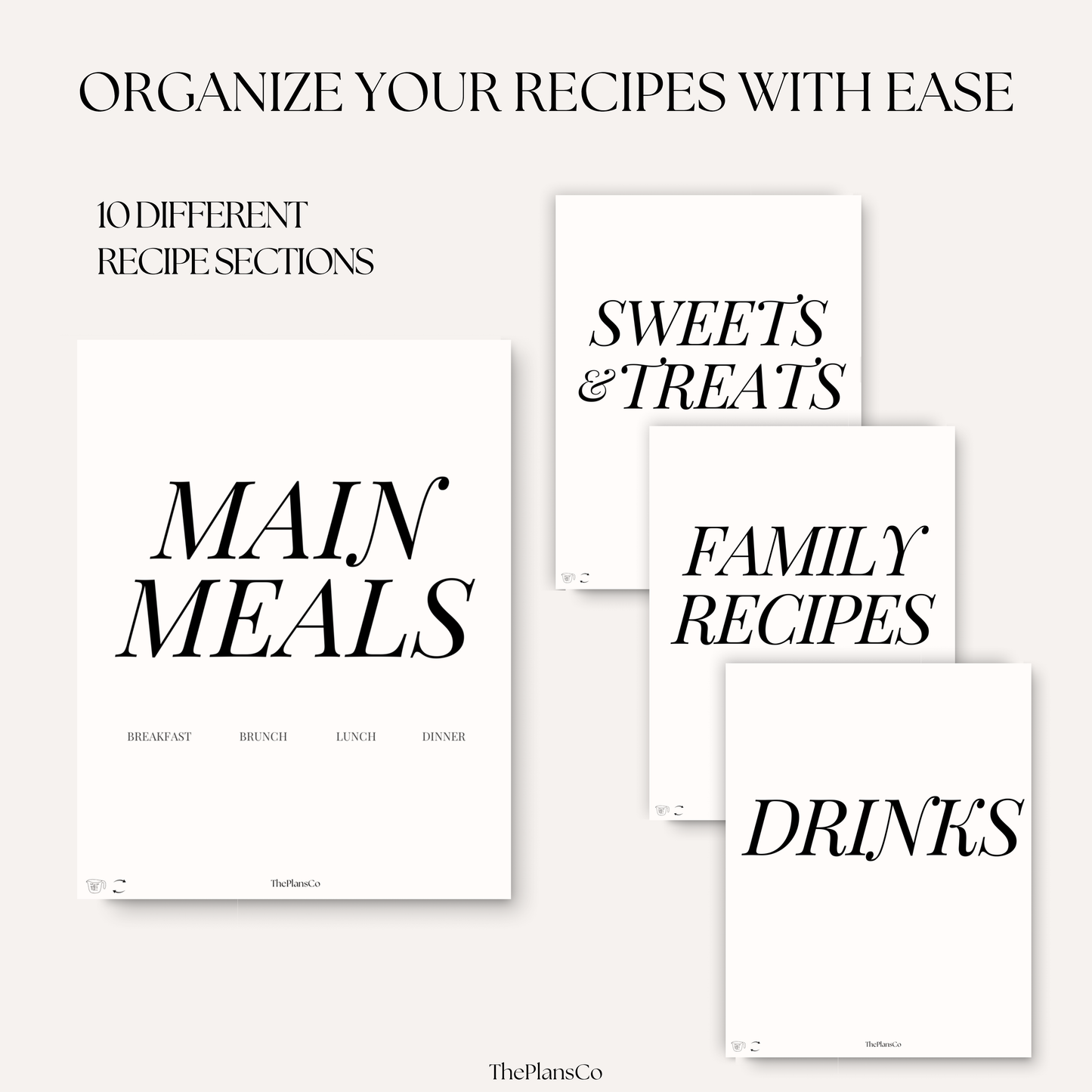 This digital recipe journal is the perfect tool for organizing your favorite meals, recording treasured family recipes, and planning everything from everyday dinners to special holiday feasts. Designed with a clean, minimalist layout, it includes dedicated space for ingredients, step-by-step instructions, notes, and even personal touches like who enjoyed the meal or when it was served. Whether you use it on your iPad in Goodnotes or print it for your kitchen binder, this journal keeps your recipes beautiful