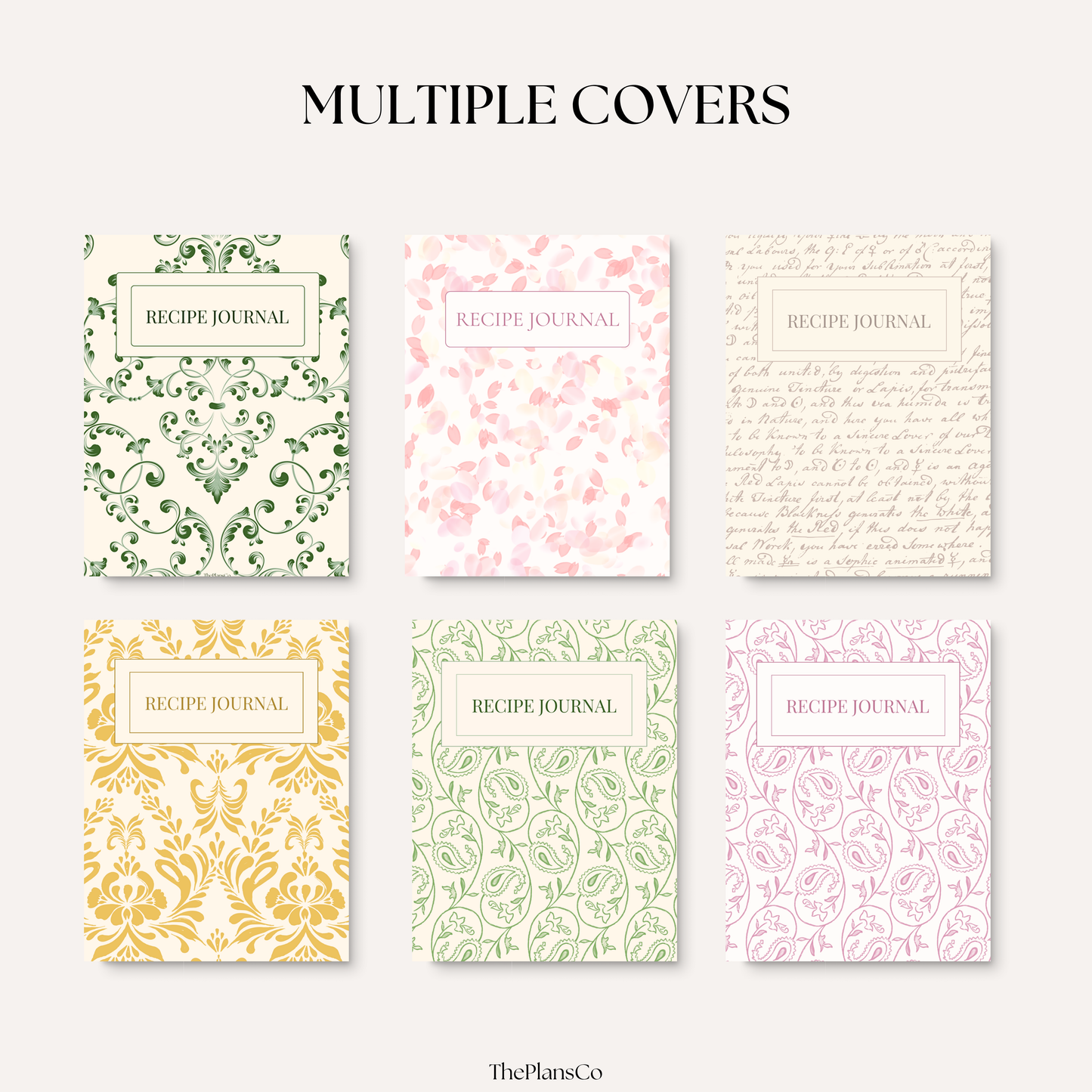 This digital recipe journal is the perfect tool for organizing your favorite meals, recording treasured family recipes, and planning everything from everyday dinners to special holiday feasts. Designed with a clean, minimalist layout, it includes dedicated space for ingredients, step-by-step instructions, notes, and even personal touches like who enjoyed the meal or when it was served. Whether you use it on your iPad in Goodnotes or print it for your kitchen binder, this journal keeps your recipes beautiful