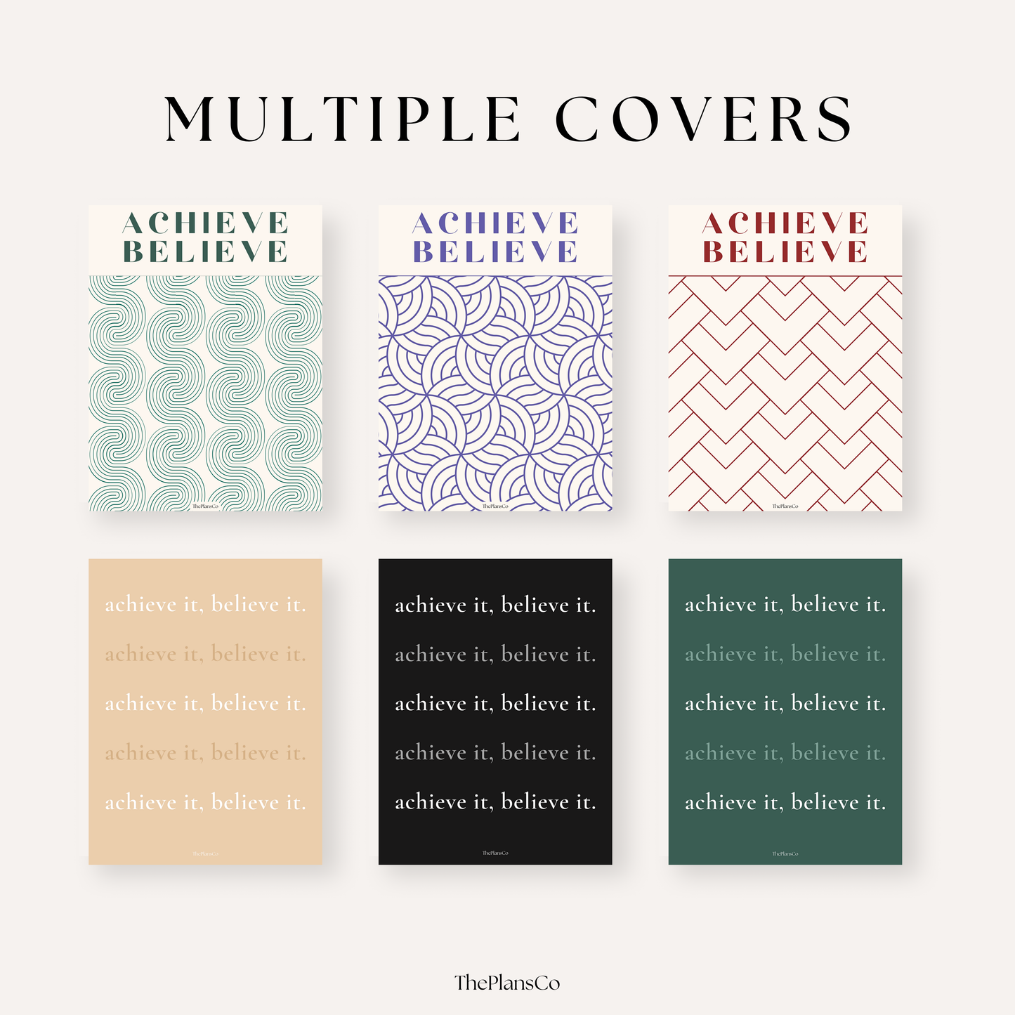Achieve & Believe Dream Life Planner