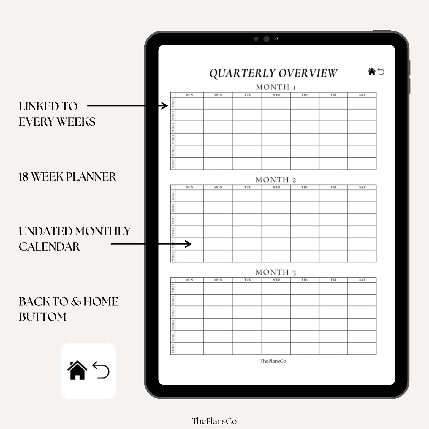 A goal-setting planner designed for intentional living, featuring a vision board journal, productivity planner, and undated life organizer. Includes a habit tracker notebook, mindset and reflection journal, and daily intention planner to help build positive routines. Perfect as a quarterly goal planner, motivational life planner, or self-improvement tool, with sections for success tracking and personal growth. Ideal for those seeking a goal-tracking notebook, weekly and quarterly reflection planner, or life