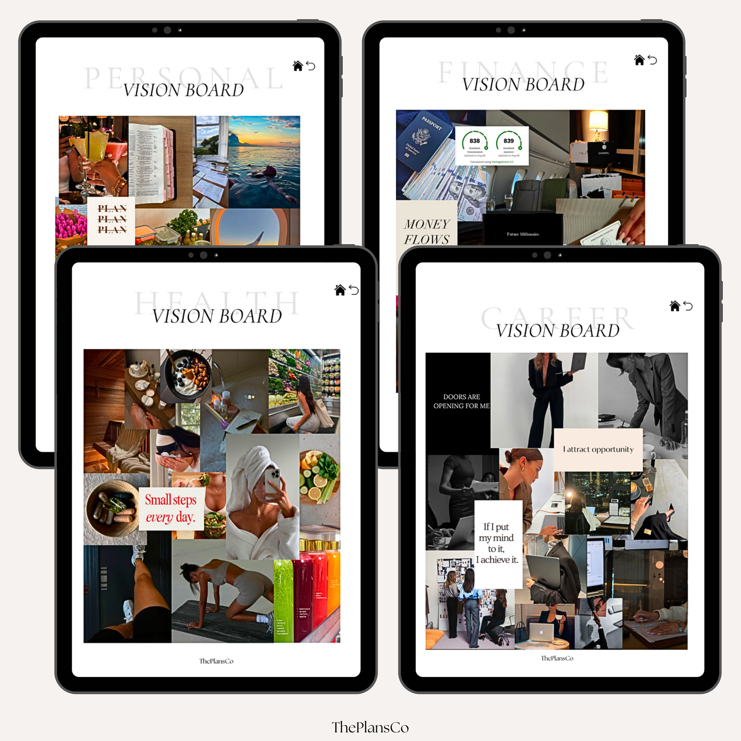 A goal-setting planner designed for intentional living, featuring a vision board journal, productivity planner, and undated life organizer. Includes a habit tracker notebook, mindset and reflection journal, and daily intention planner to help build positive routines. Perfect as a quarterly goal planner, motivational life planner, or self-improvement tool, with sections for success tracking and personal growth. Ideal for those seeking a goal-tracking notebook, weekly and quarterly reflection planner, or life