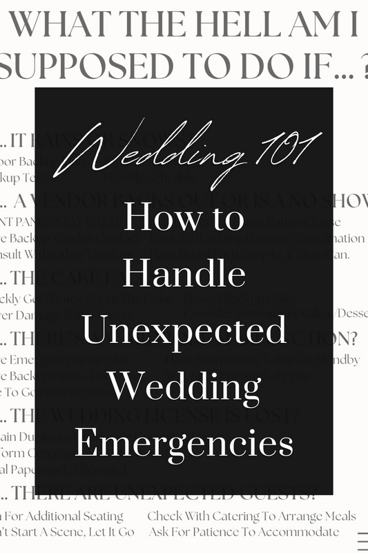 How to Handle Unexpected Wedding Emergencies