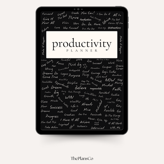 Boost your productivity with this 12-week planner designed to help you stay on track, set actionable goals, and maintain focus. This productivity planner features daily, weekly, and monthly planning pages, habit trackers, motivational quotes, and reflection sections to keep you inspired and organized. Whether you’re striving for personal growth, career success, or better time management, this planner offers practical tools to achieve your goals. Perfect for improving discipline, creating effective routines,