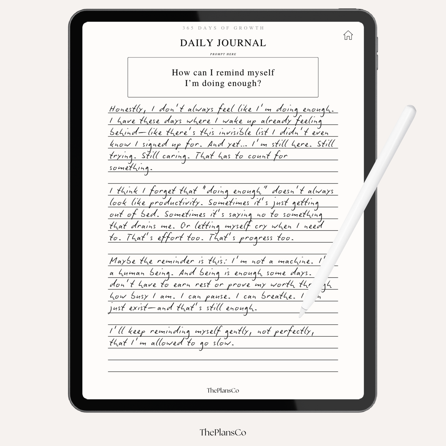 One Day At A Time Journal