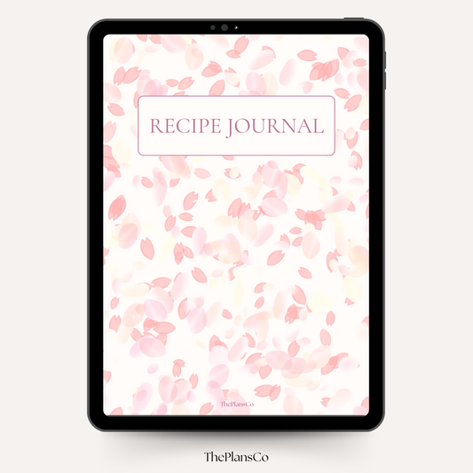 This digital recipe journal is the perfect tool for organizing your favorite meals, recording treasured family recipes, and planning everything from everyday dinners to special holiday feasts. Designed with a clean, minimalist layout, it includes dedicated space for ingredients, step-by-step instructions, notes, and even personal touches like who enjoyed the meal or when it was served. Whether you use it on your iPad in Goodnotes or print it for your kitchen binder, this journal keeps your recipes beautiful