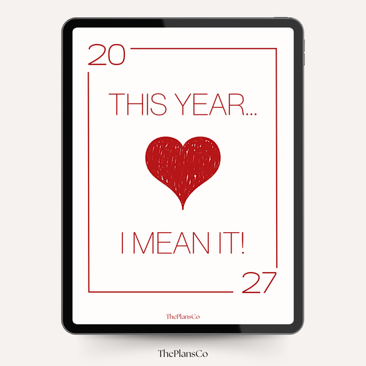 This Year, I Mean It! 2027 Weekly Planner