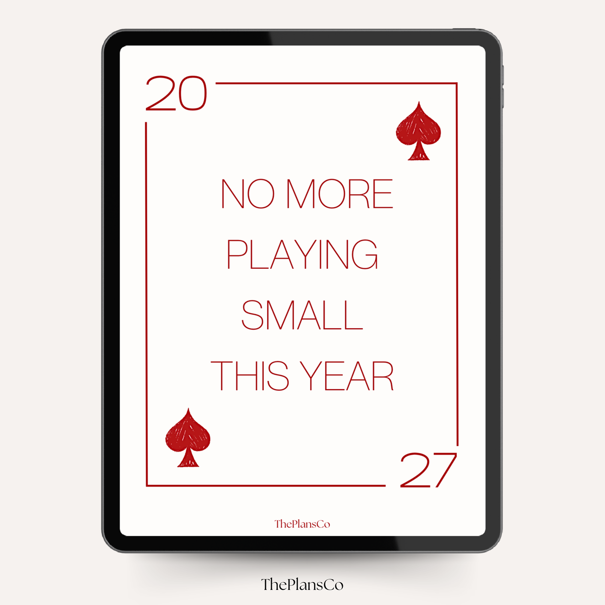 No More Playing Small This Year 2027 Planner