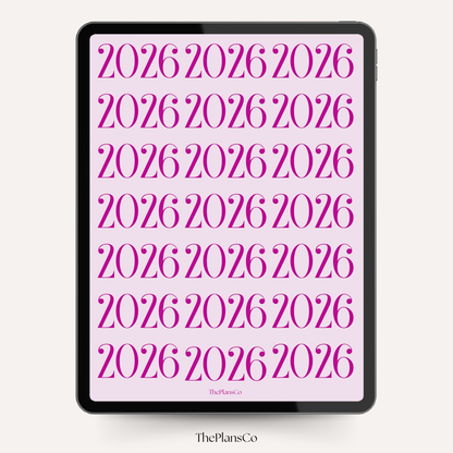 2026 digital planner, GoodNotes planner 2026, iPad digital planner, aesthetic digital planner, hyperlinked planner, weekly planner digital, daily digital planner, minimalist planner, productivity planner; digital life planner, time blocking planner, planner for iPad 2026, goal setting planner, wellness planner digital