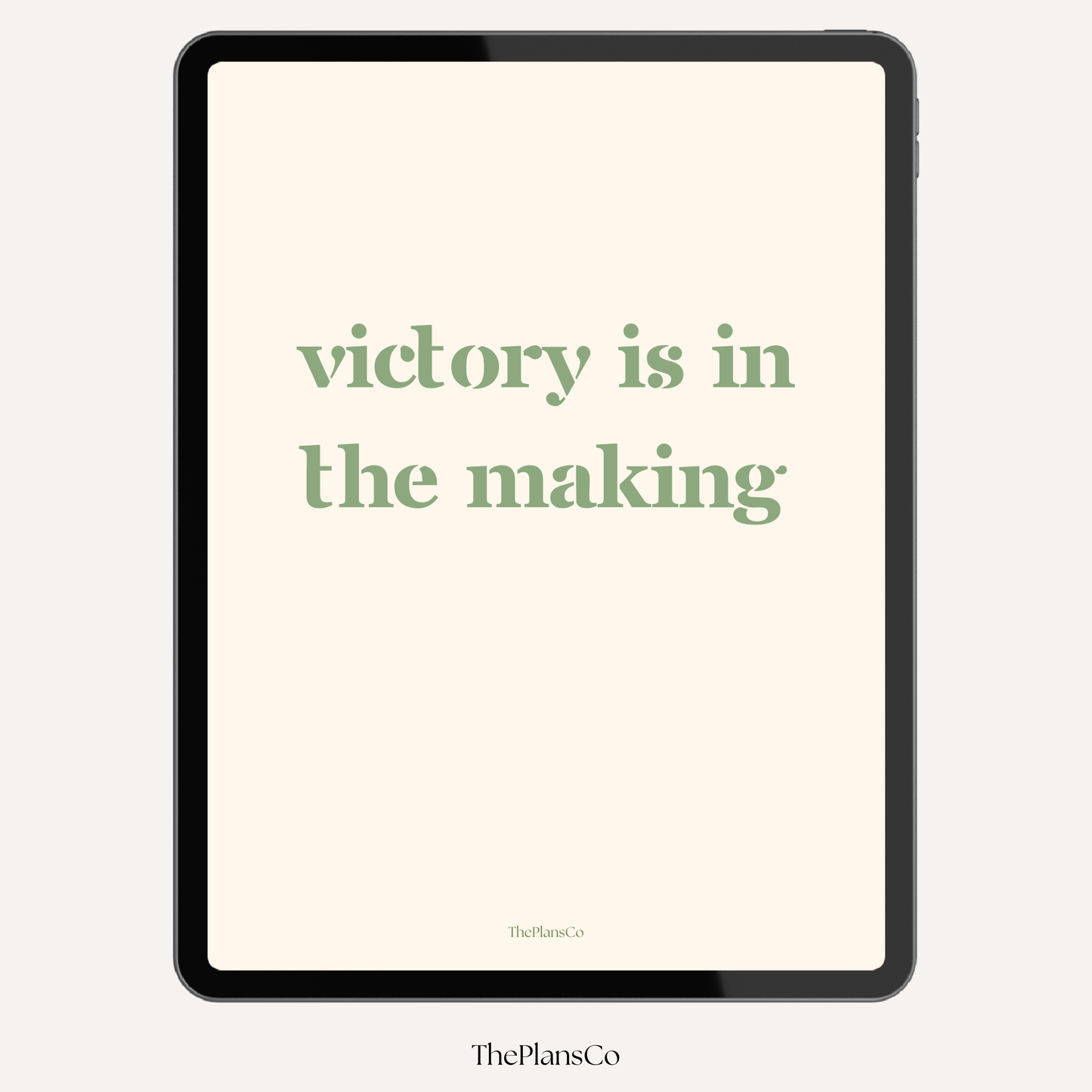 Victory In The Making Planner