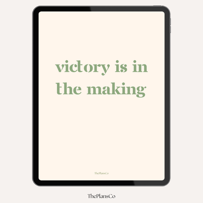 Victory In The Making Planner
