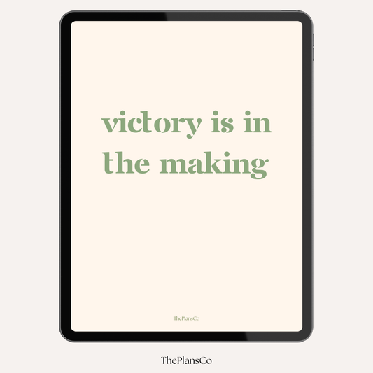 Victory In The Making Planner