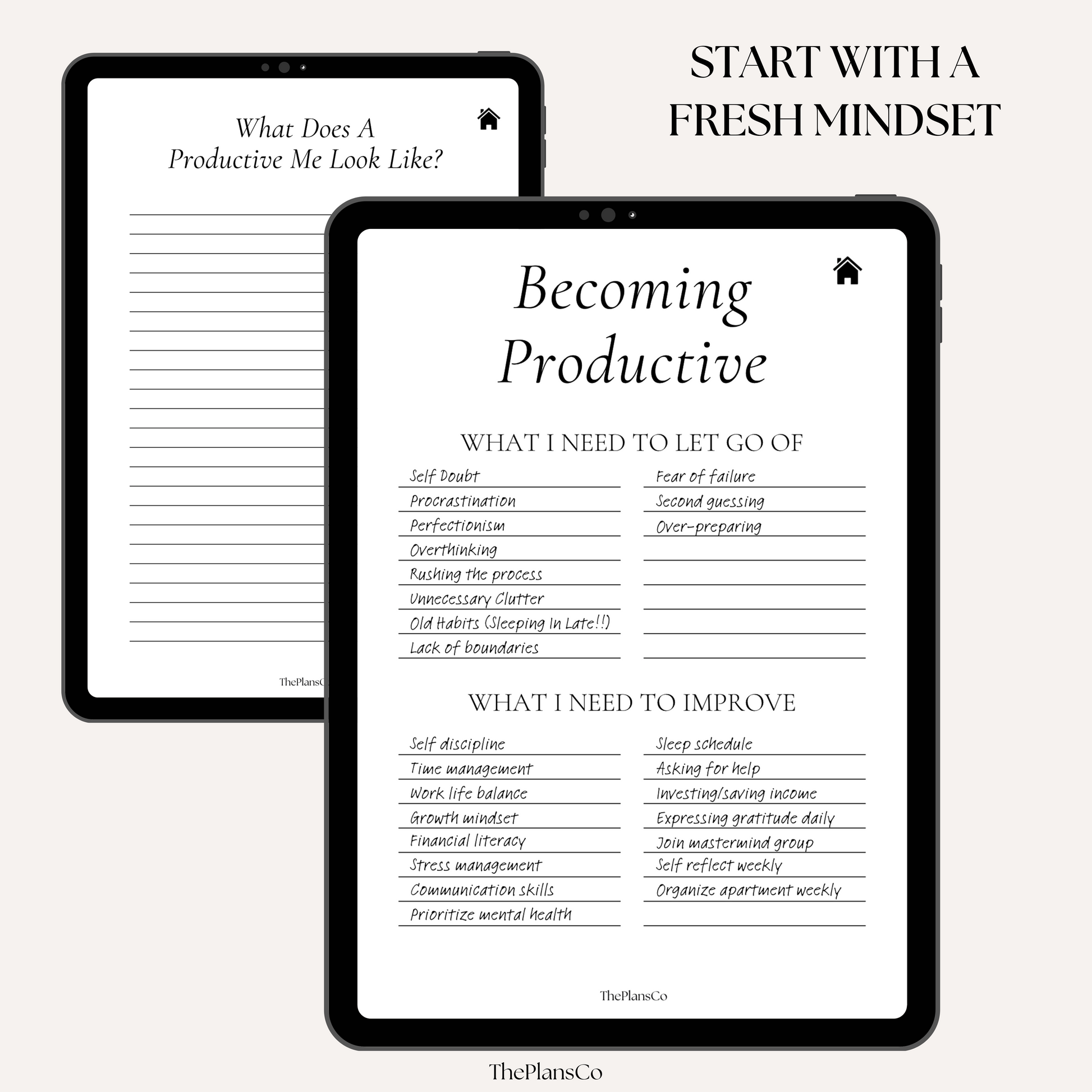 Boost your productivity and create your dream lifestyle with this 12-week planner, designed to help you stay on track, set actionable goals, and maintain focus. This goal-setting planner features daily, weekly, and monthly planning pages, task management tools, habit trackers, motivational quotes, and daily reflection sections to keep you inspired and organized. With a motivation tracker and intentional journal prompts, you’ll stay motivated and disciplined while building effective routines. Whether you’re 