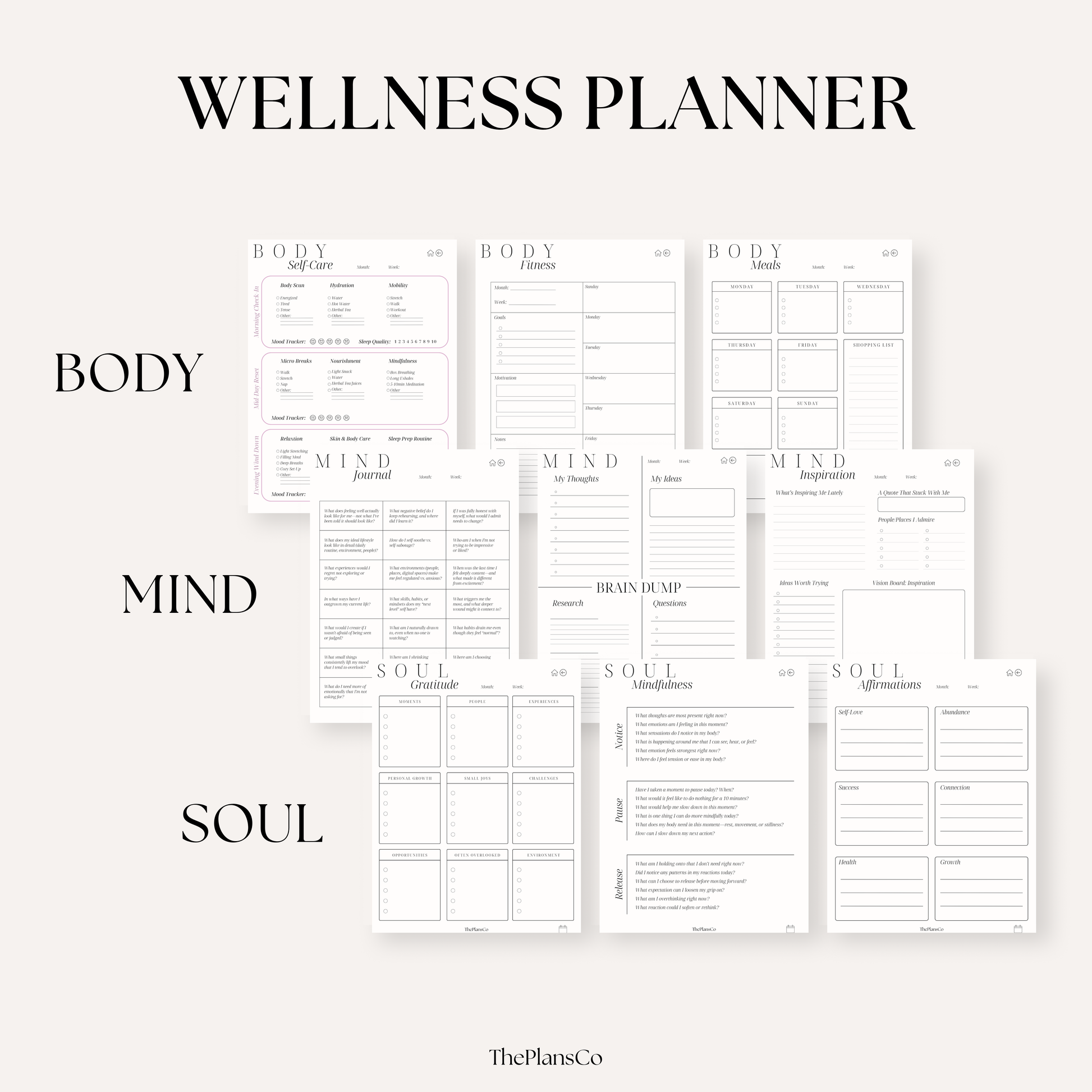 Motivational digital planner, GoodNotes planner, iPad digital planner, aesthetic digital planner, hyperlinked planner, weekly planner digital, daily digital planner, minimalist planner, productivity planner; digital life planner, time blocking planner, planner for iPad, goal setting planner, wellness planner digital, undated planner