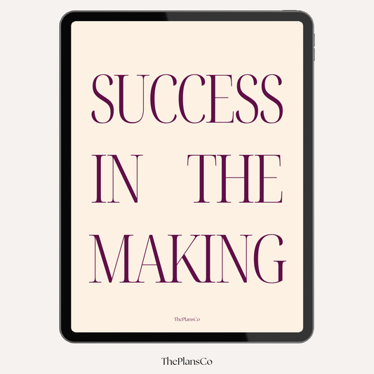 Success In The Making Planner