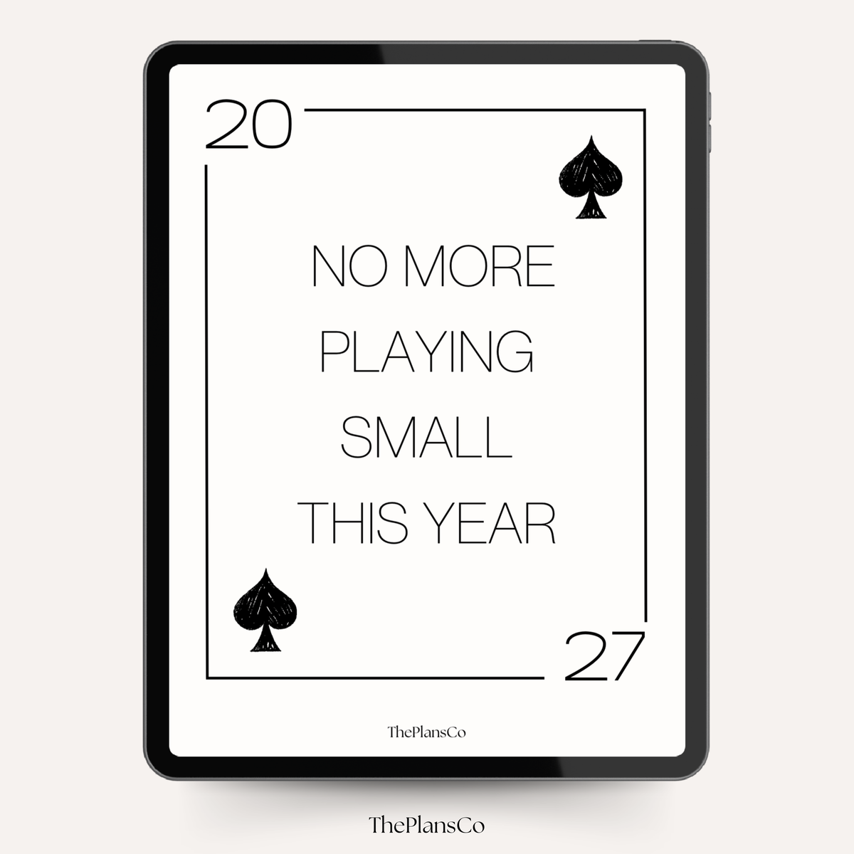 No More Playing Small This Year 2027 Planner