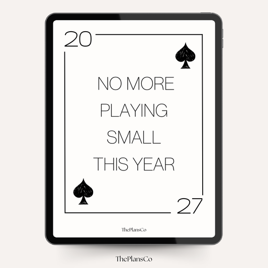 No More Playing Small This Year 2027 Planner