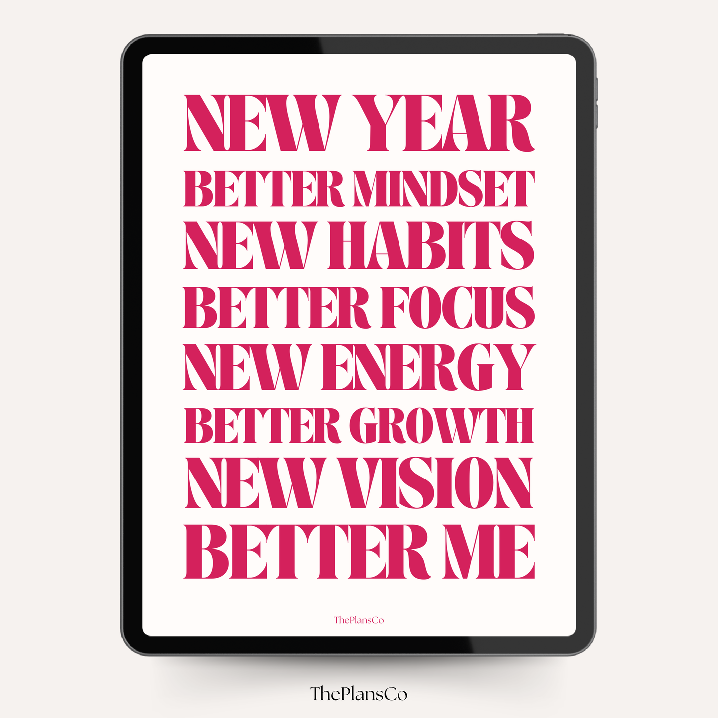 New Year, Better Me Motivational Planner