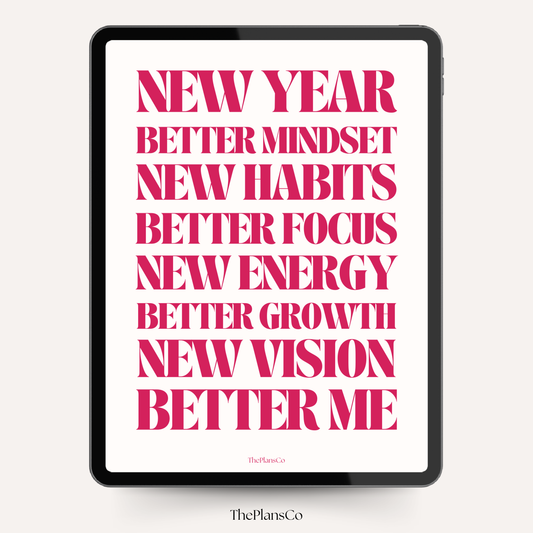 New Year, Better Me Motivational Planner