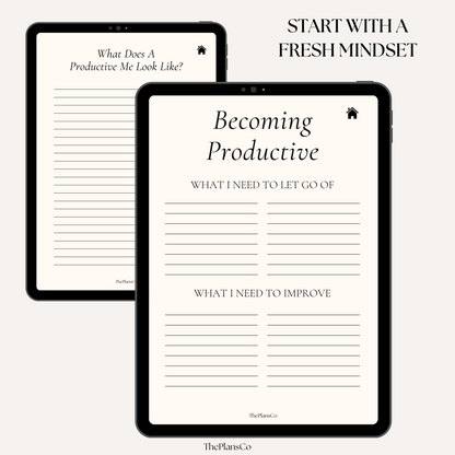 Boost your productivity with this 12-week planner designed to help you stay on track, set actionable goals, and maintain focus. This productivity planner features daily, weekly, and monthly planning pages, habit trackers, motivational quotes, and reflection sections to keep you inspired and organized. Whether you’re striving for personal growth, career success, or better time management, this planner offers practical tools to achieve your goals. Perfect for improving discipline, creating effective routines,