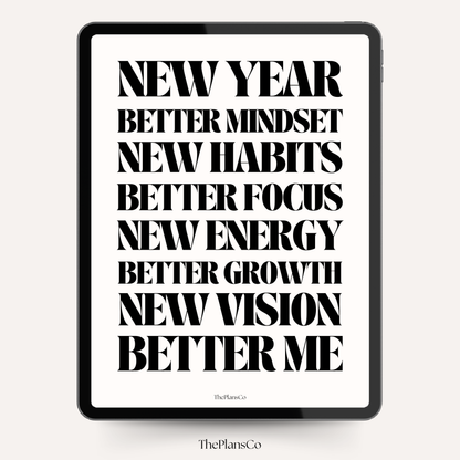 New Year, Better Me Motivational Planner