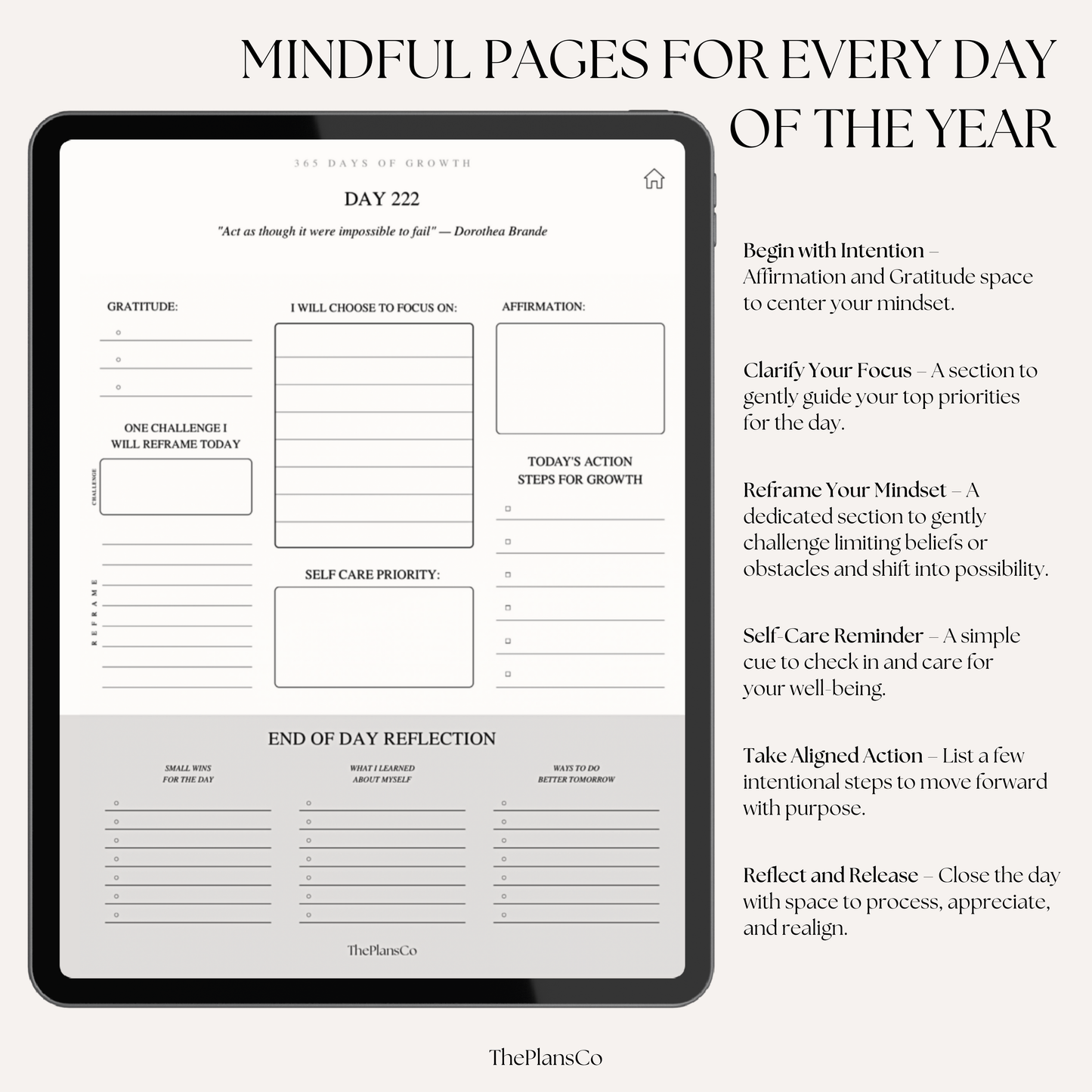 One Day At A Time Journal