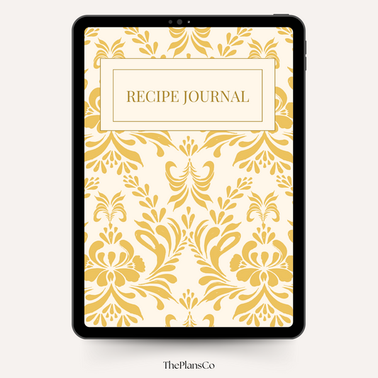 This digital recipe journal is the perfect tool for organizing your favorite meals, recording treasured family recipes, and planning everything from everyday dinners to special holiday feasts. Designed with a clean, minimalist layout, it includes dedicated space for ingredients, step-by-step instructions, notes, and even personal touches like who enjoyed the meal or when it was served. Whether you use it on your iPad in Goodnotes or print it for your kitchen binder, this journal keeps your recipes beautiful