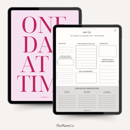 One Day At A Time Journal