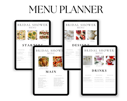 Bridal shower planner, bridal shower organizer, bridal shower planning book, bridal shower tips, bridal shower planning checklist, bridal shower planning template, bridal shower planner & timeline, editable template, printable template, printable planner, planning spreadsheet, digital wedding organizer, digital bridal shower planner and organizer 