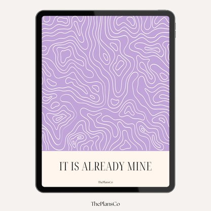 It’s Already Mine 2026 Productivity Planner