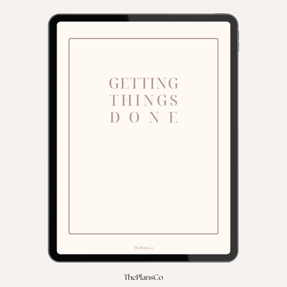 Get It Done Productivity Planner