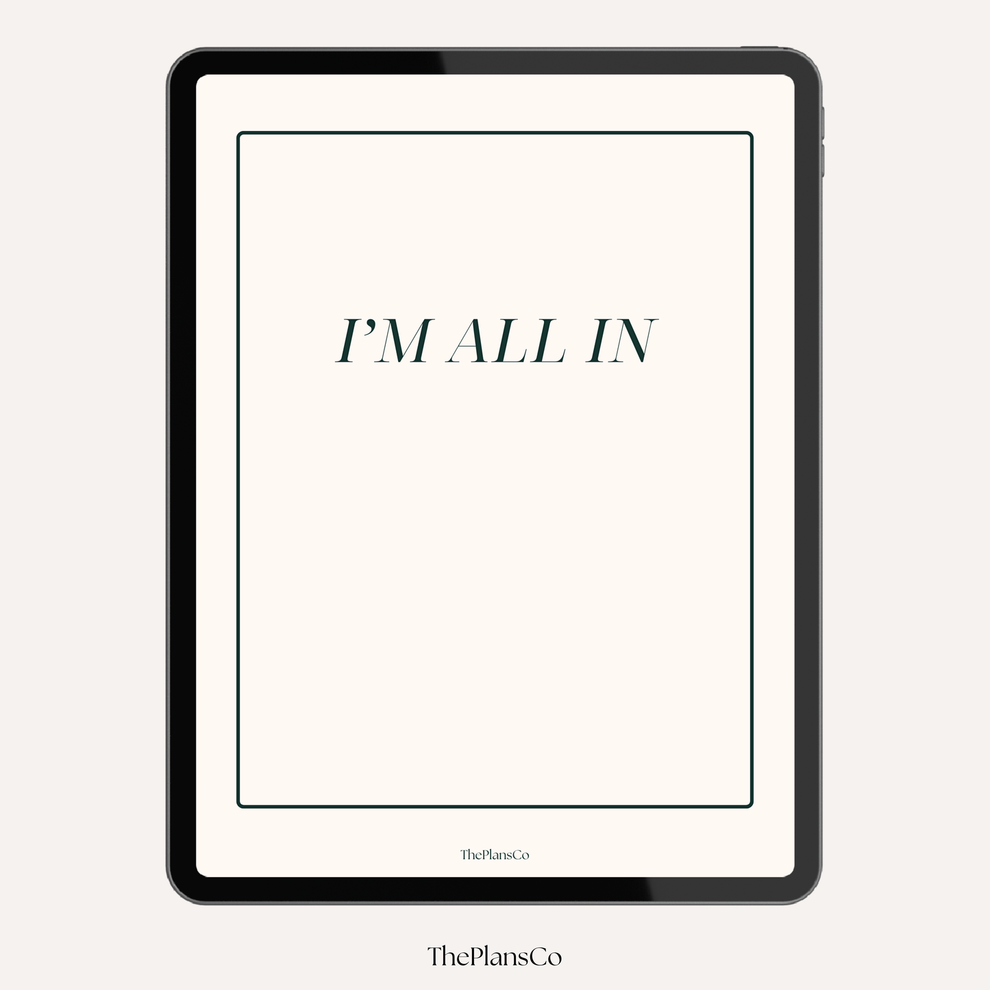 I’m All In 2026 Productivity Planner
