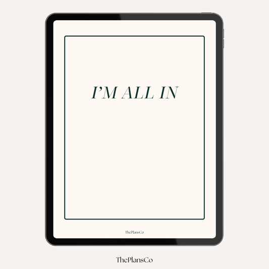 I’m All In 2026 Productivity Planner