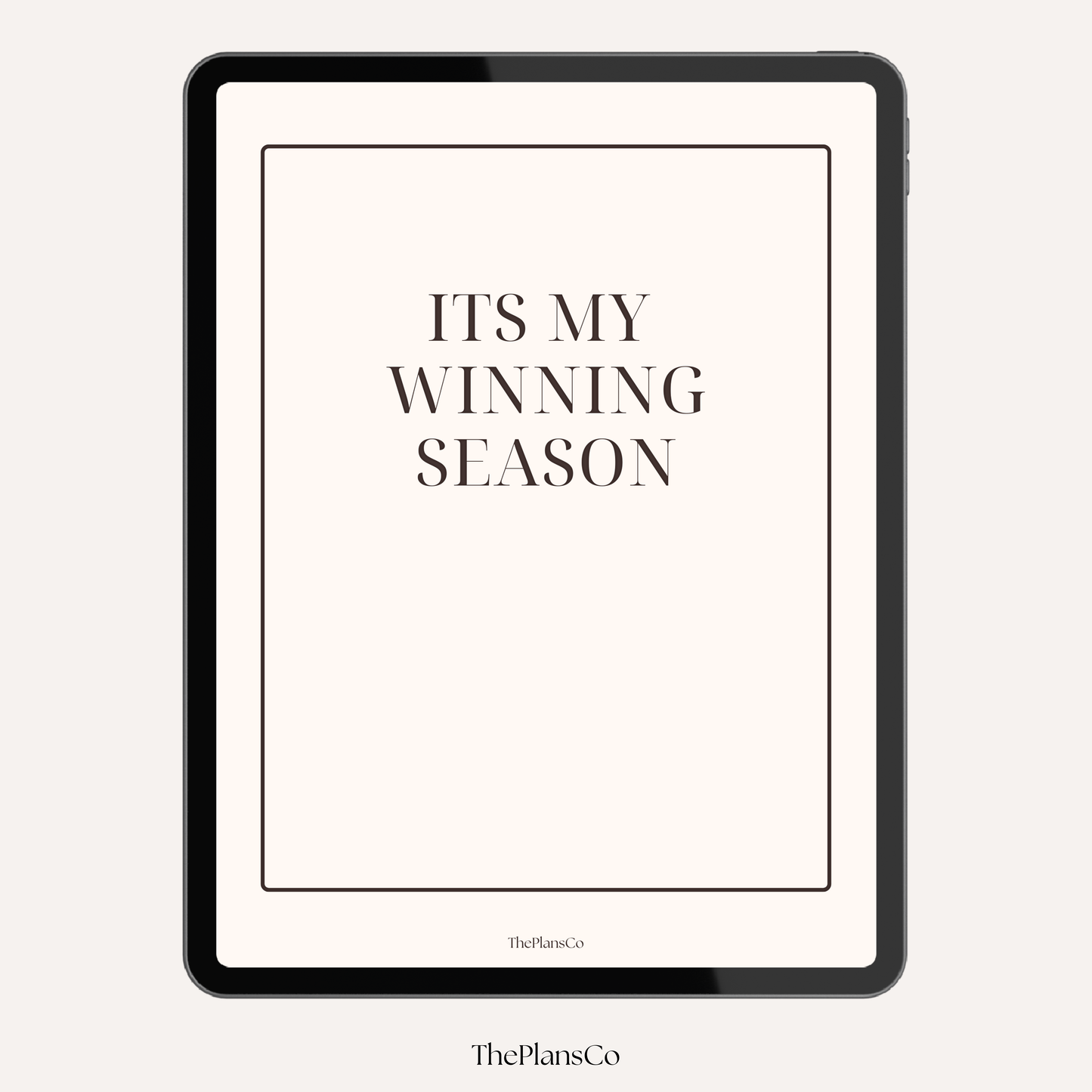 It’s My Winning Season Productivity Planner