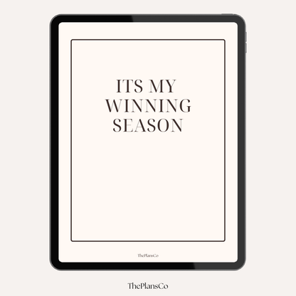 It’s My Winning Season Productivity Planner