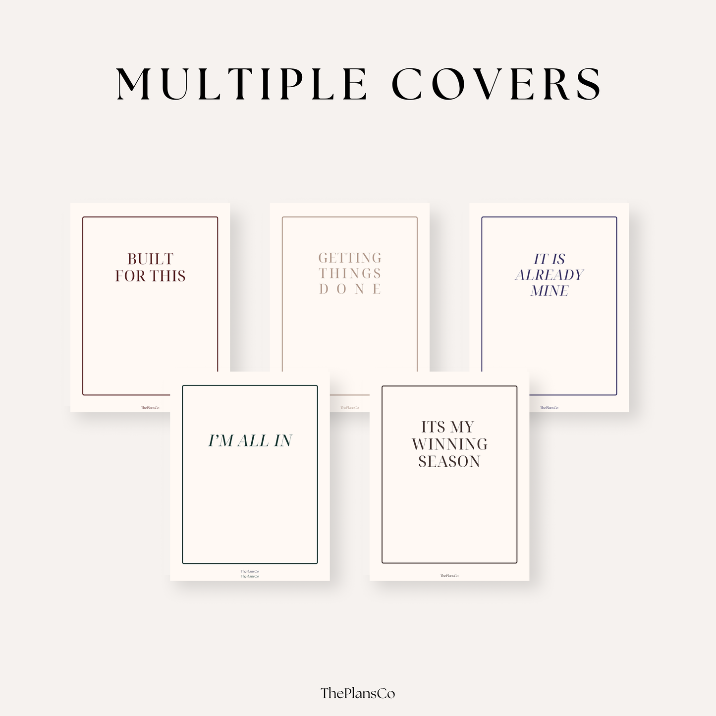 It’s Already Mine 2026 Productivity Planner