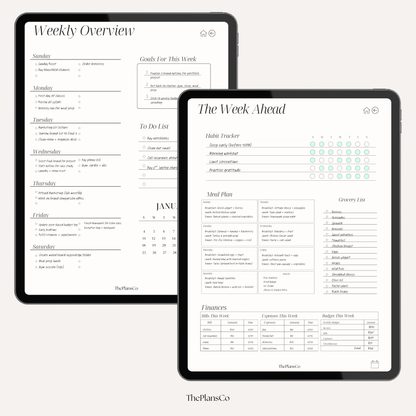 2026 digital planner, GoodNotes planner 2026, iPad digital planner, aesthetic digital planner, hyperlinked planner, weekly planner digital, daily digital planner, minimalist planner, productivity planner; digital life planner, time blocking planner, planner for iPad 2026, goal setting planner, wellness planner digital