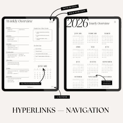 2026 digital planner, GoodNotes planner 2026, iPad digital planner, aesthetic digital planner, hyperlinked planner, weekly planner digital, daily digital planner, minimalist planner, productivity planner; digital life planner, time blocking planner, planner for iPad 2026, goal setting planner, wellness planner digital