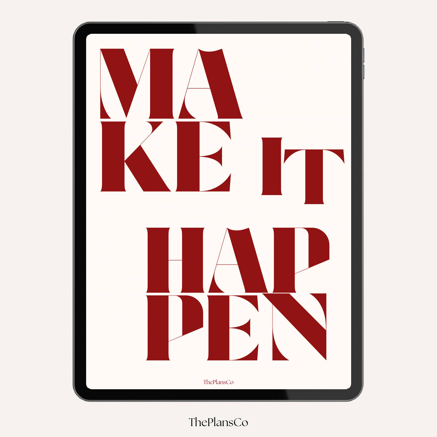 Make It Happen Productivity Planner