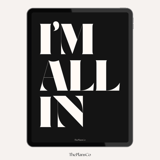 I’m All In 2026 Productivity Planner