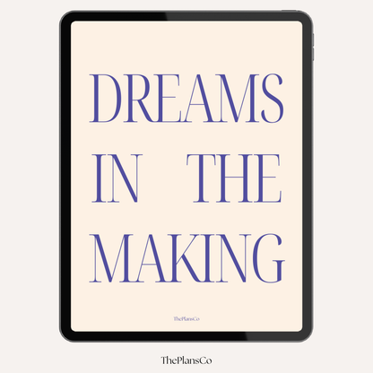 Dreams In The Making Planner