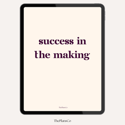 Success In The Making Dream Life Planner