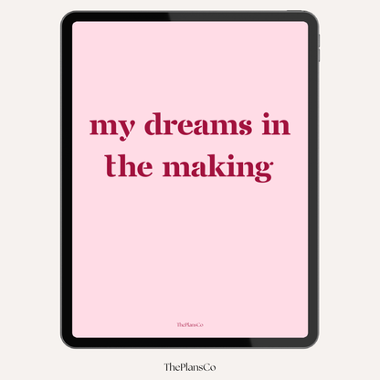Dreams In The Making Planner