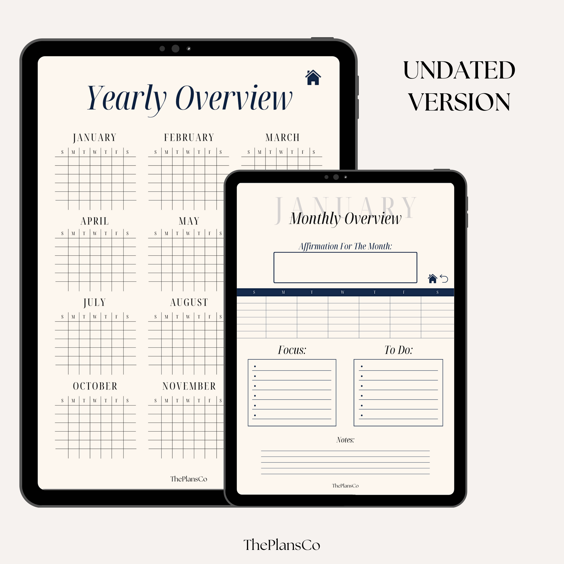 Digital New Year Productivity Goal-Setting Planner designed for organization and success in 2025, featuring minimalist layouts with daily, weekly, and monthly templates. This downloadable PDF is perfect for tracking and achieving goals, habit building, and personal growth. Compatible with GoodNotes and other digital apps, it includes customizable layouts, motivational pages, and tools for planning New Year resolutions with ease. Ideal for individuals seeking an aesthetic and functional planner to stay produ