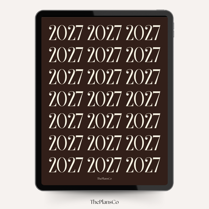 2027 Digital Monthly Goal Planner