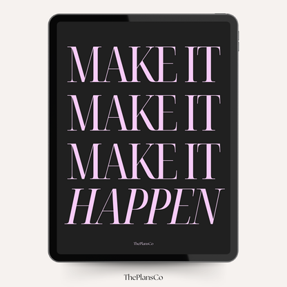 Make It Happen Goal Planner