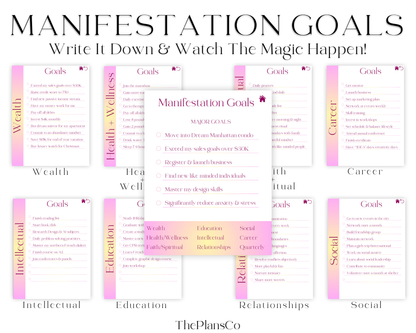 Aura Manifestation Planner and Guided Journal