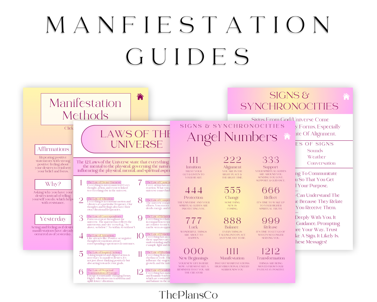 Aura Manifestation Planner and Guided Journal